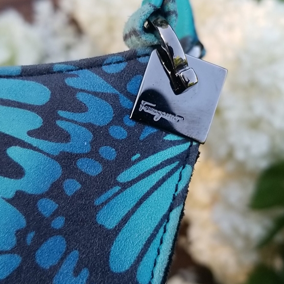 Gorgeous Butterfly Ferragmo size 8 mules & matching purse, made in Italy - Picture 11 of 12